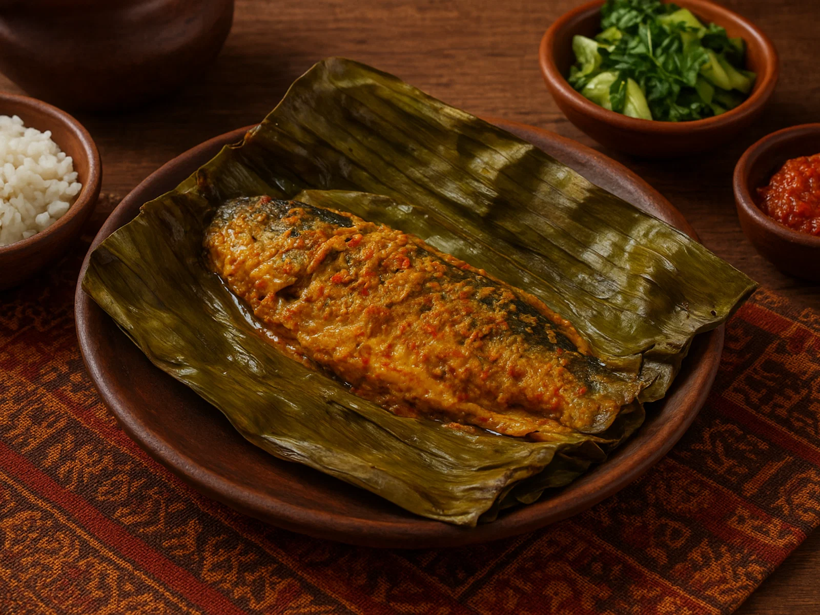Ikan Pepes – In Bananenblättern gedämpfter indonesischer Fisch