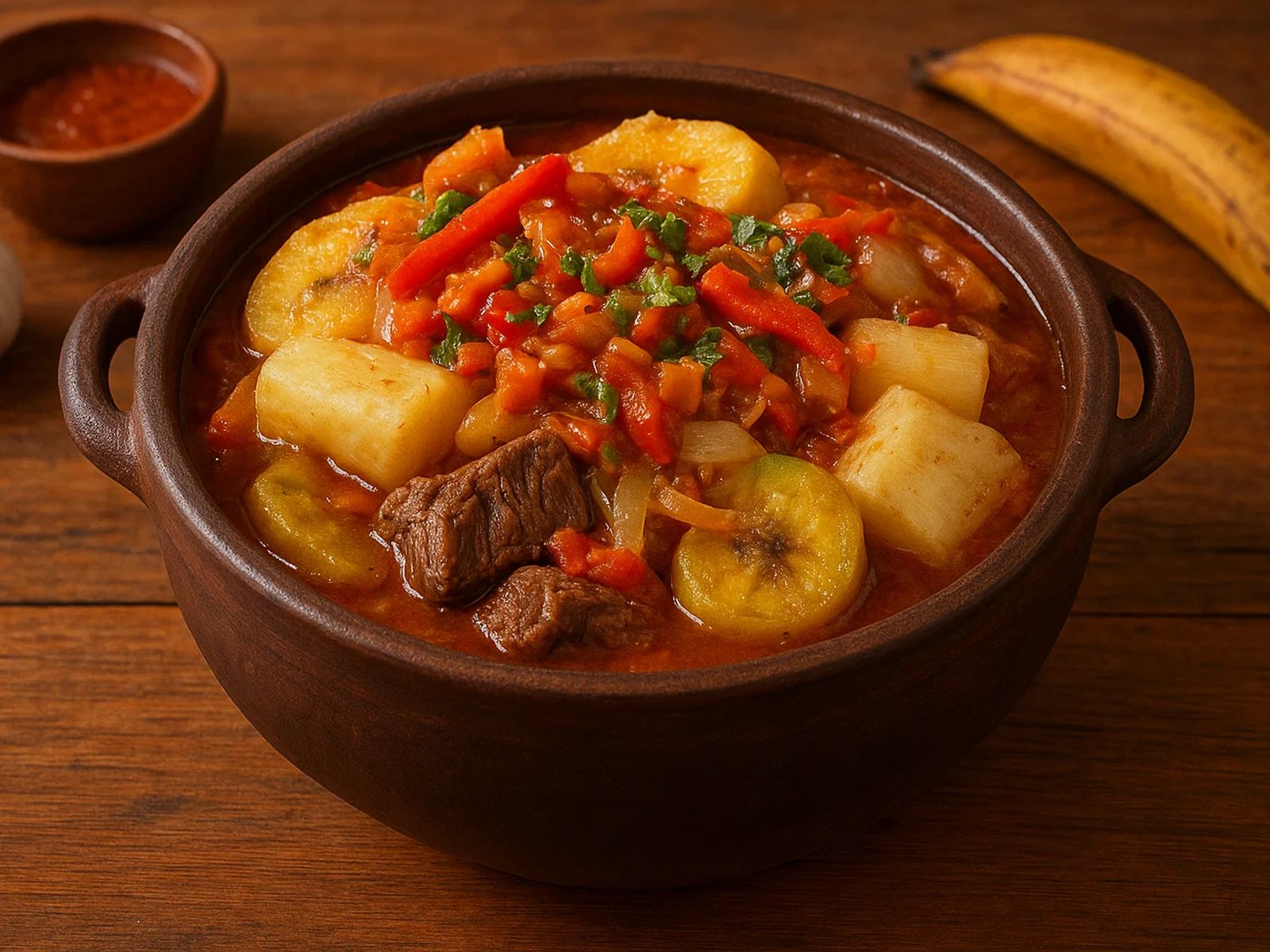 Baho (Nicaraguanischer Rindfleischeintopf mit Kochbananen und Yuca)