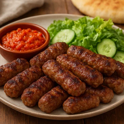 Bulgarische Kebapcheta vom Grill