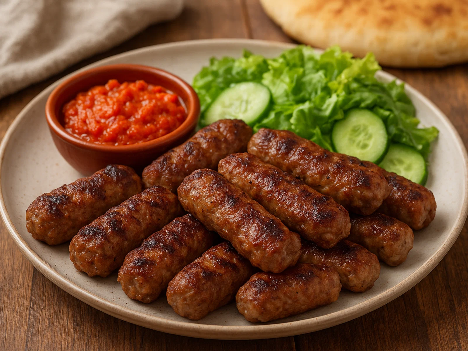 Bulgarische Kebapcheta vom Grill