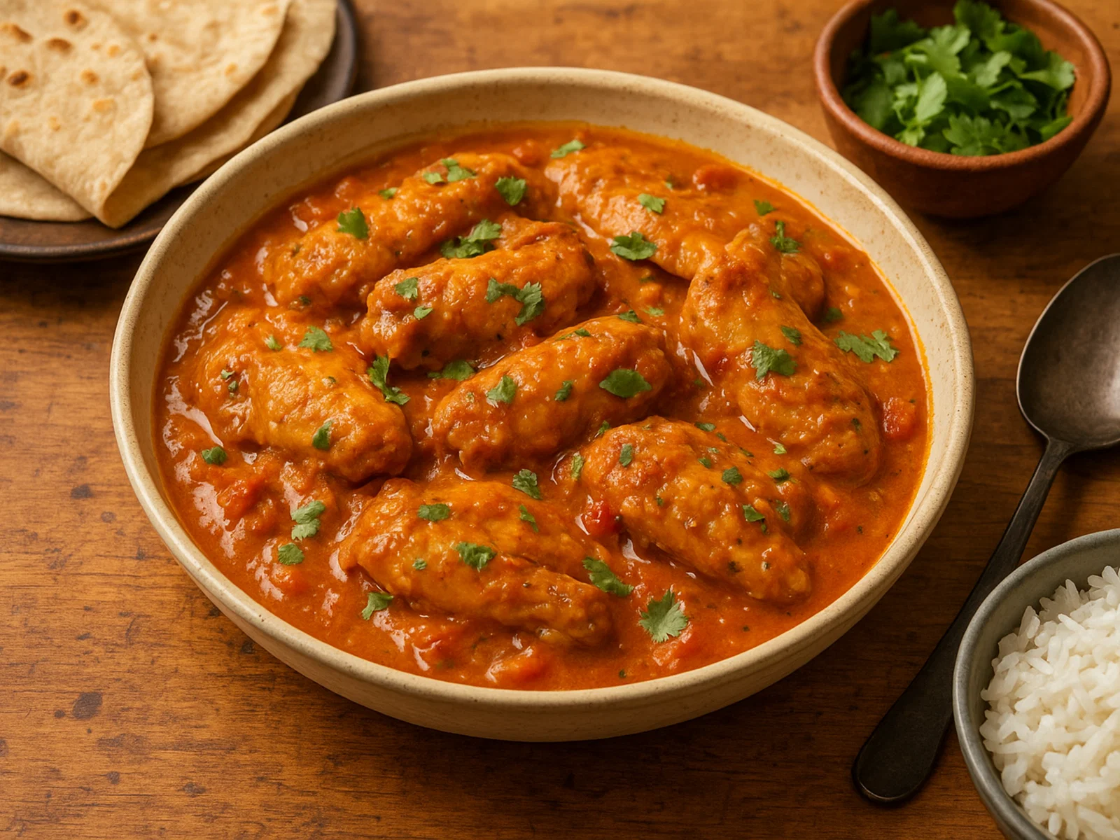 Mabawa – Afrikanische Hähnchenflügel in Kokos-Tomaten-Sauce