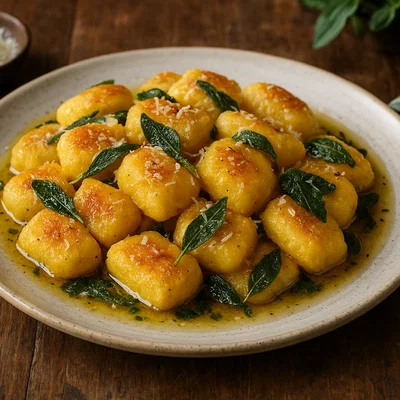 Polenta-Gnocchi mit Salbeibutter