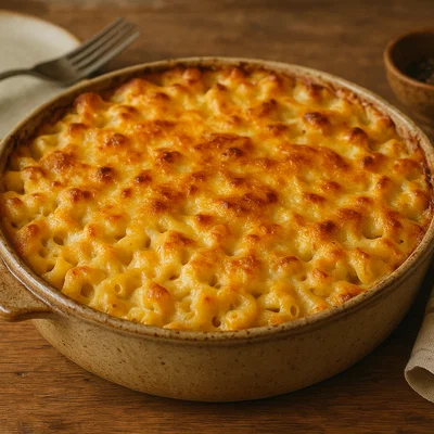 Cremiger Macaroni Pie aus dem Ofen