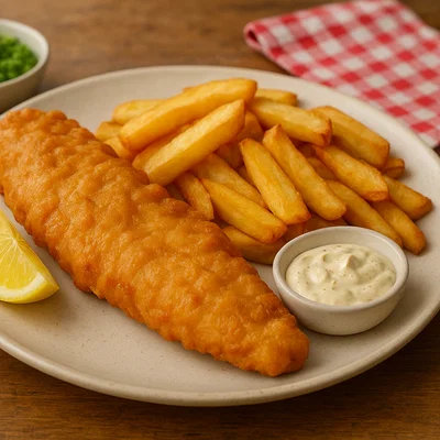 Britischer Fish and Chips Klassiker