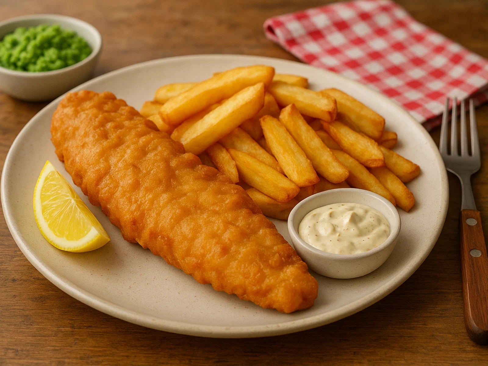 Britischer Fish and Chips Klassiker