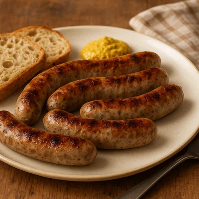 Hausgemachte Bratwurst vom Grill