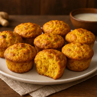 Herzhafte Hähnchen-Curry-Muffins mit Kokosmilch