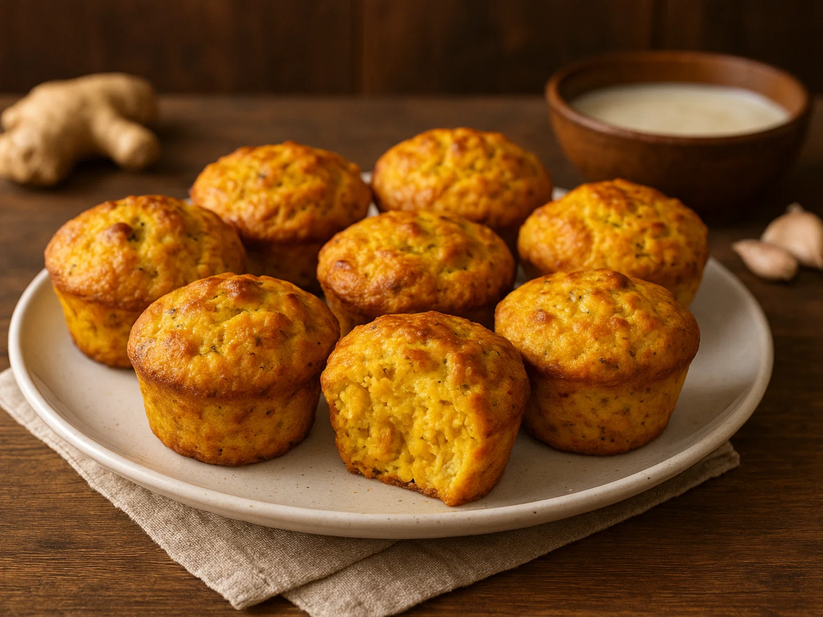 Herzhafte Hähnchen-Curry-Muffins mit Kokosmilch