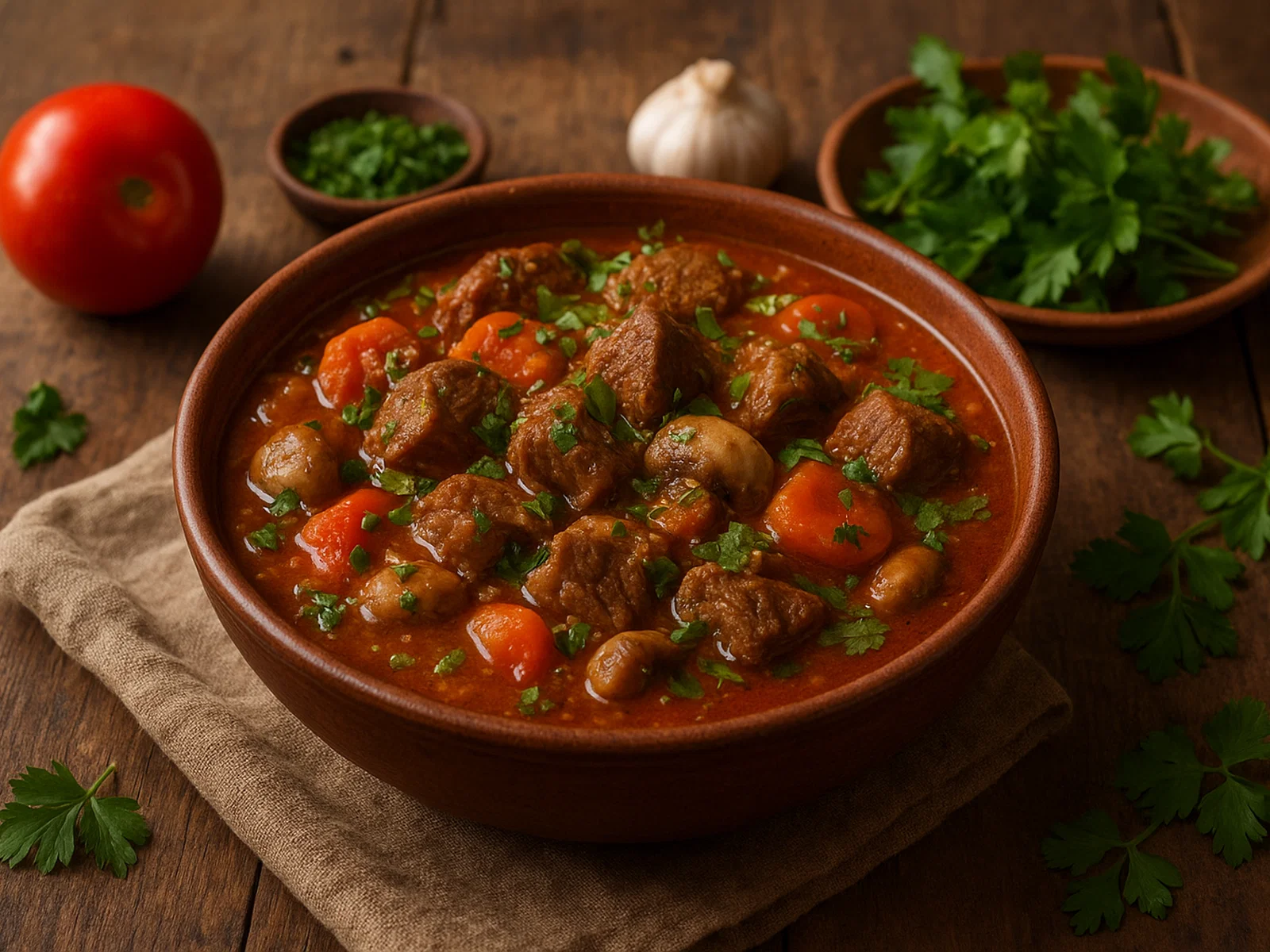 Te Tolo – würziger Eintopf mit Fleisch, Gemüse und frischen Kräutern