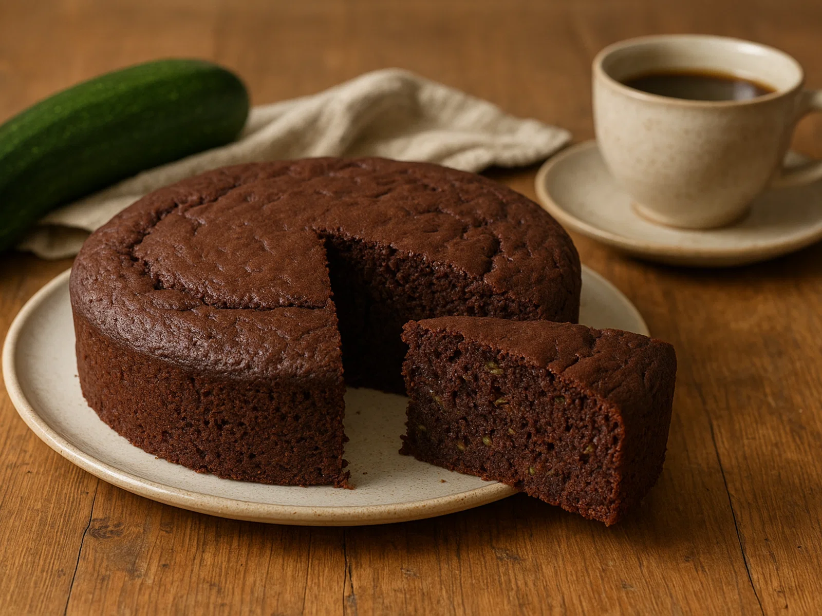 Saftiger Zucchini-Schokoladenkuchen