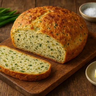 Bärlauchbrot aus dem Backofen