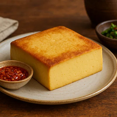 Burmese Tofu (Shan Tofu) aus Kichererbsenmehl
