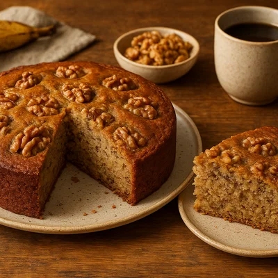 Norfolk Island Bananenkuchen mit Walnüssen
