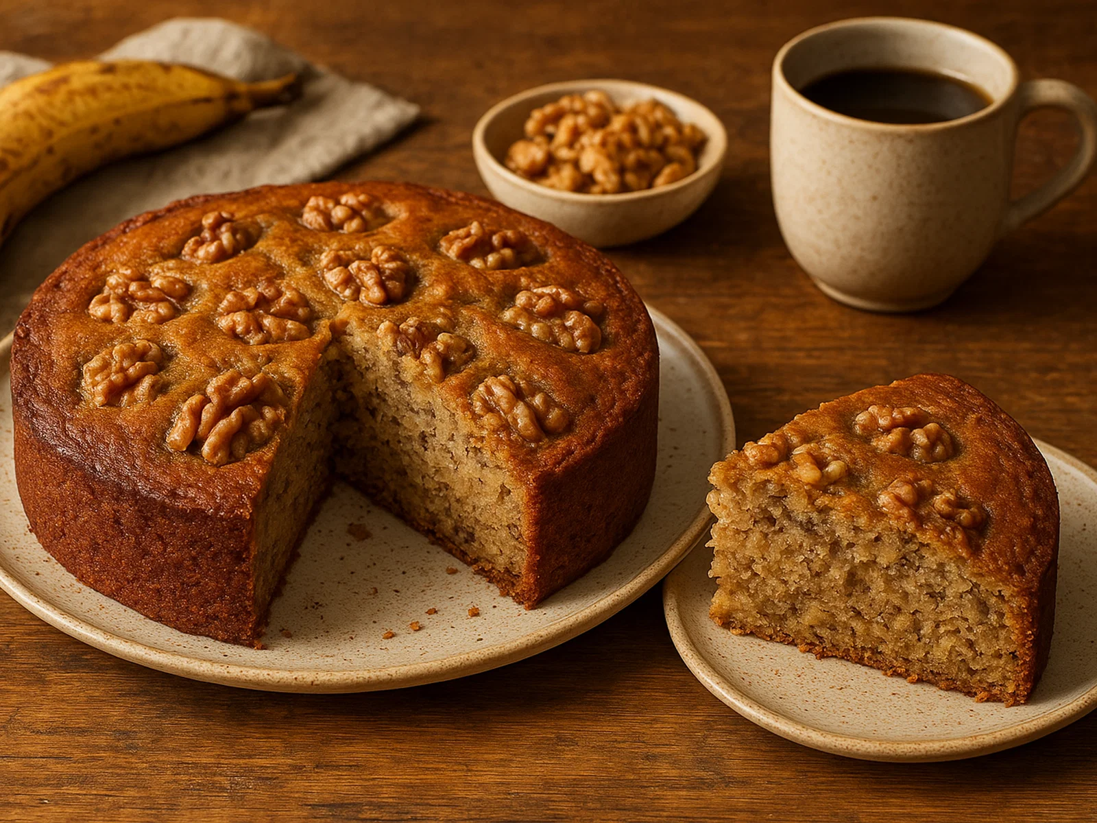Norfolk Island Bananenkuchen mit Walnüssen