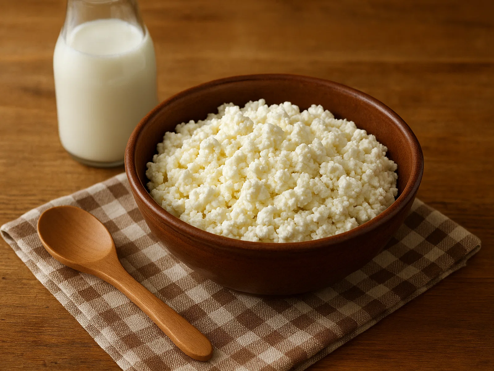Hausgemachter Biezpiens (Quark aus Milch)