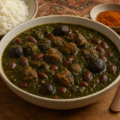 Ghormeh Sabzi – Persischer Kräuter-Lamm-Eintopf