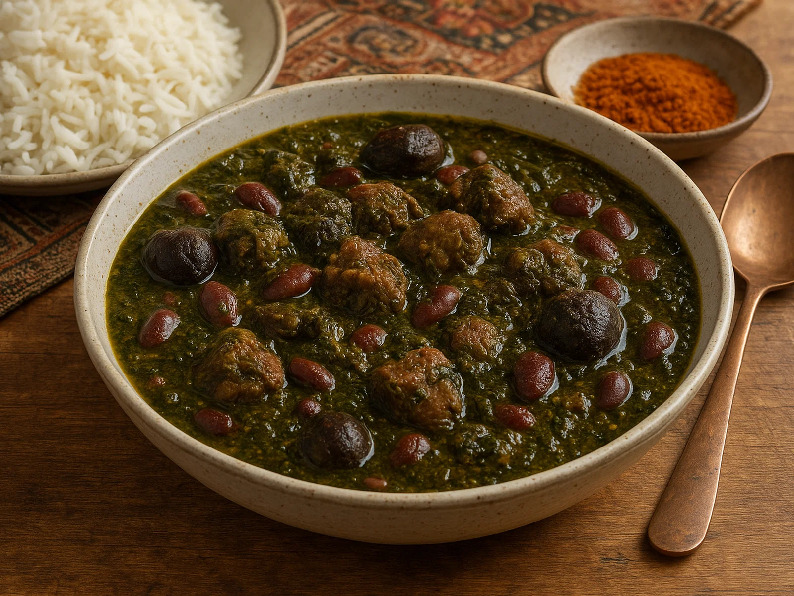 Ghormeh Sabzi – Persischer Kräuter-Lamm-Eintopf