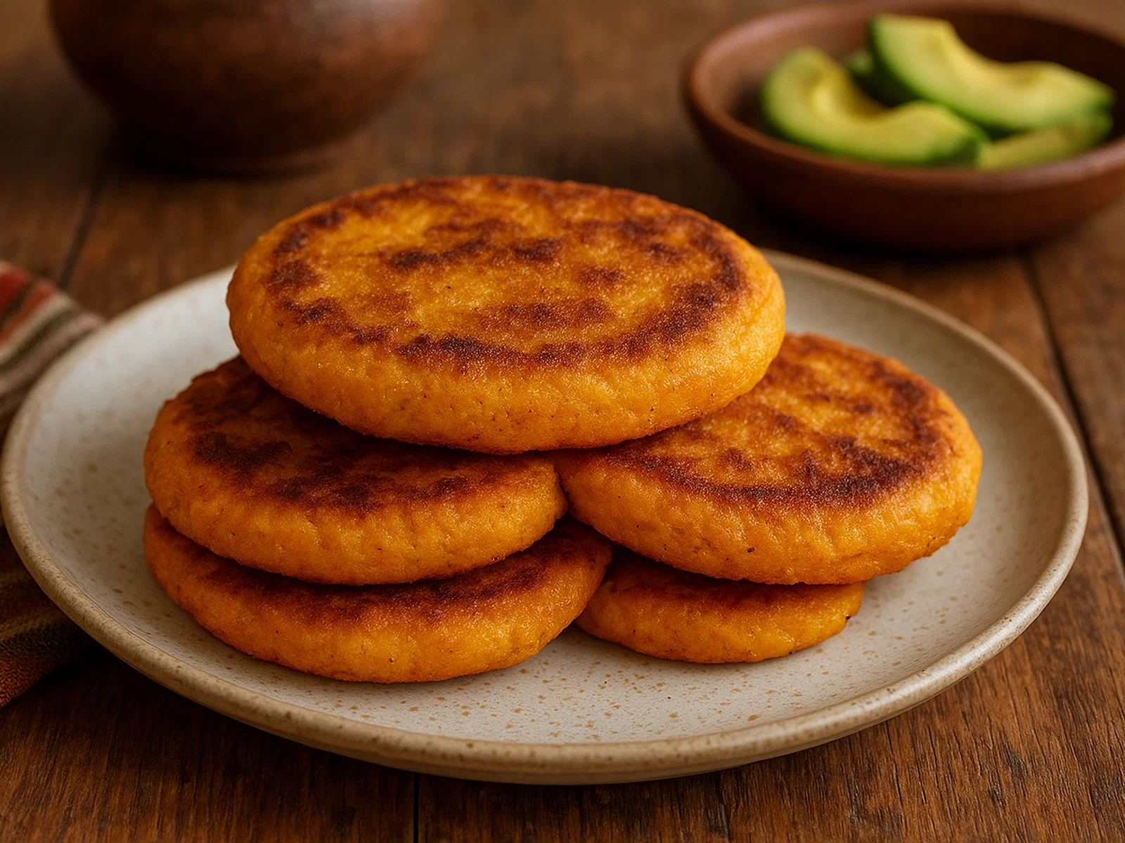 Arepa di Pampuna (karibische Kürbis-Arepas)