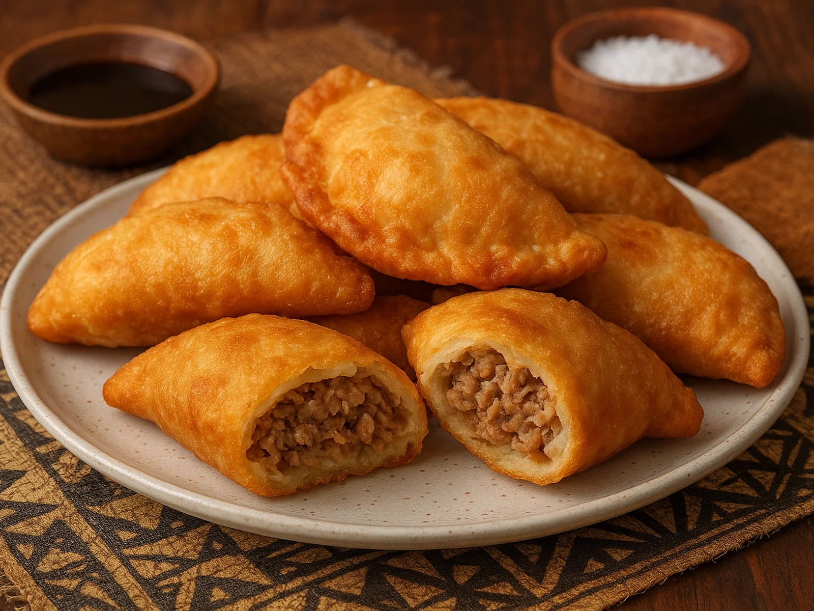 Keke Pua'a – Samoanische frittierte Teigtaschen mit Schweinefüllung