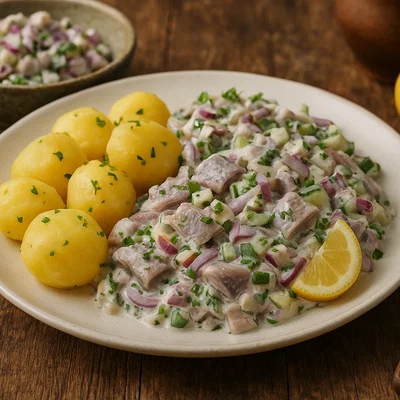 Spuds & Herrin – Kartoffeln mit Matjes-Heringssalat