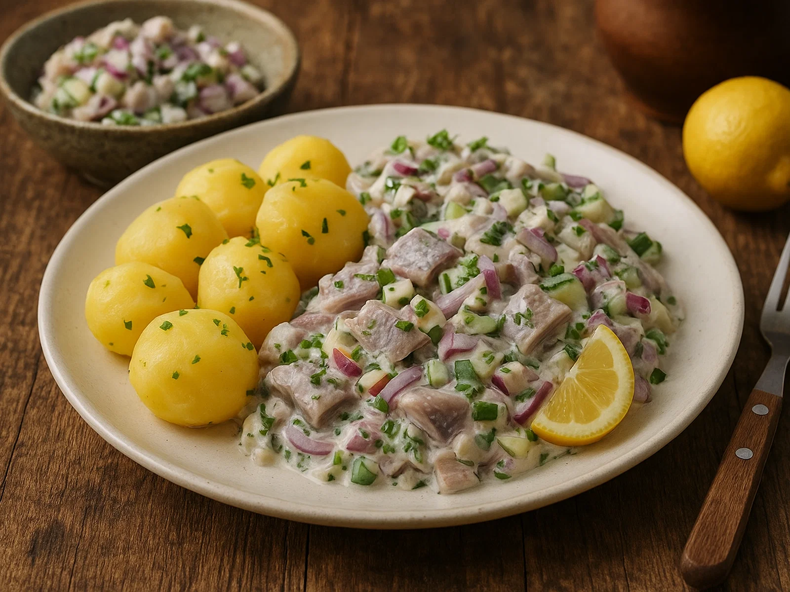 Spuds & Herrin – Kartoffeln mit Matjes-Heringssalat