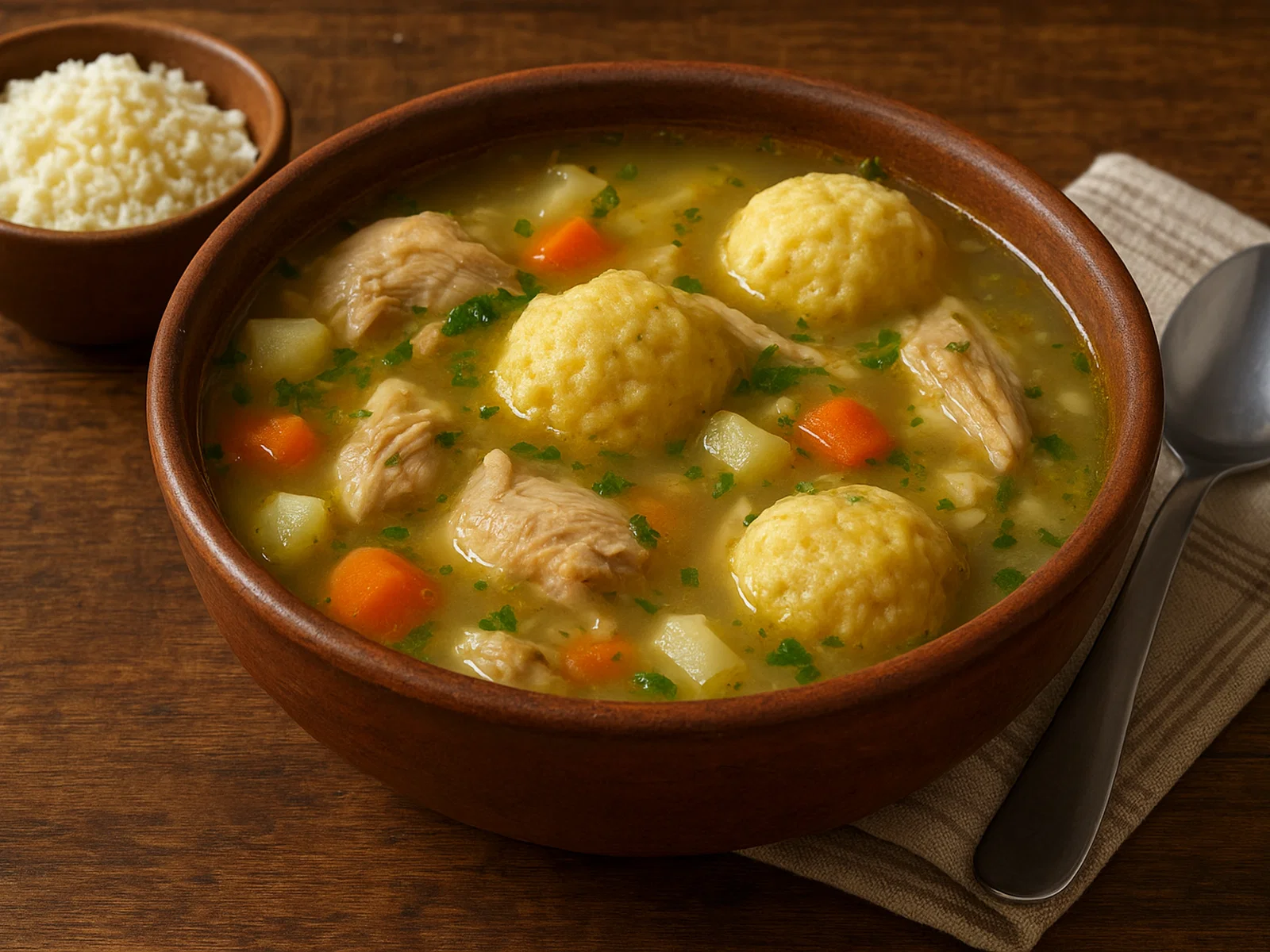 Bori-Bori – Paraguayanische Hühnersuppe mit Maismehlklößen