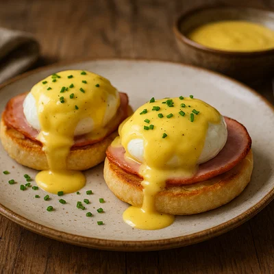 Eier Benedikt mit klassischer Hollandaise