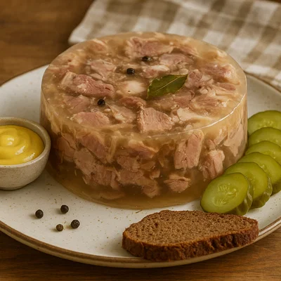 Estnische Sült (herzhafte Schweinefleischsülze)