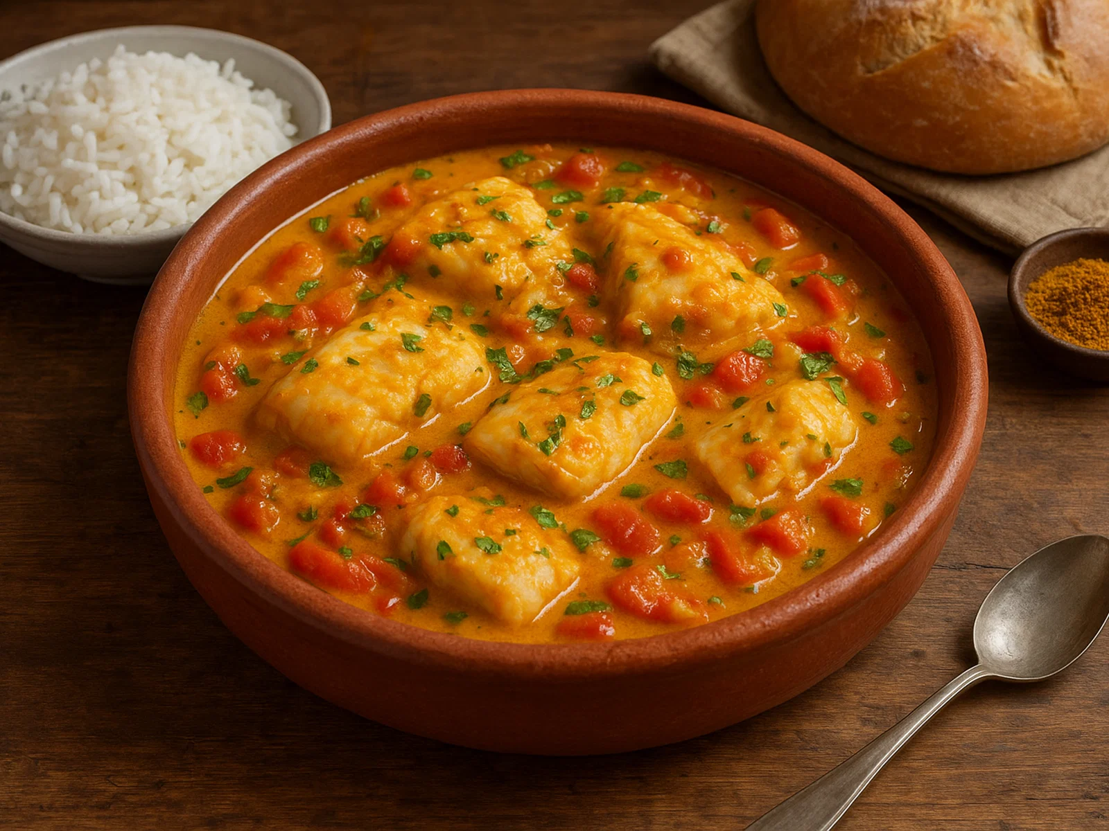 Caril de Peixe – Portugiesisches Fischcurry mit Kokosmilch