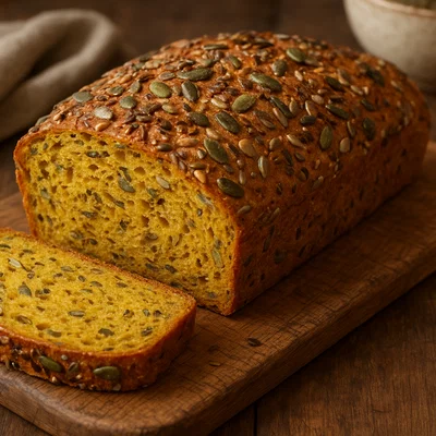 Körniges Kürbisbrot mit Saaten