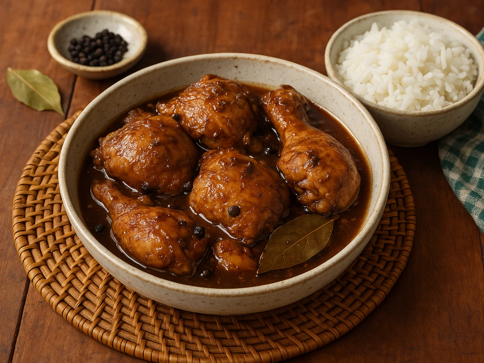 Philippinisches Hähnchen‑Adobo