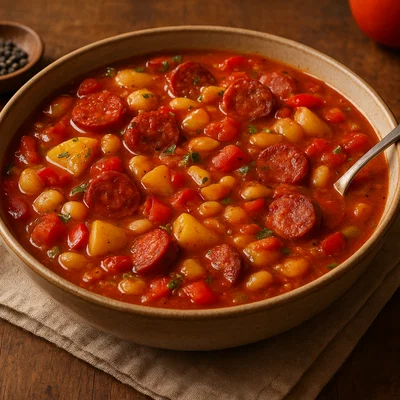 Würziger Chorizo-Eintopf mit Gemüse