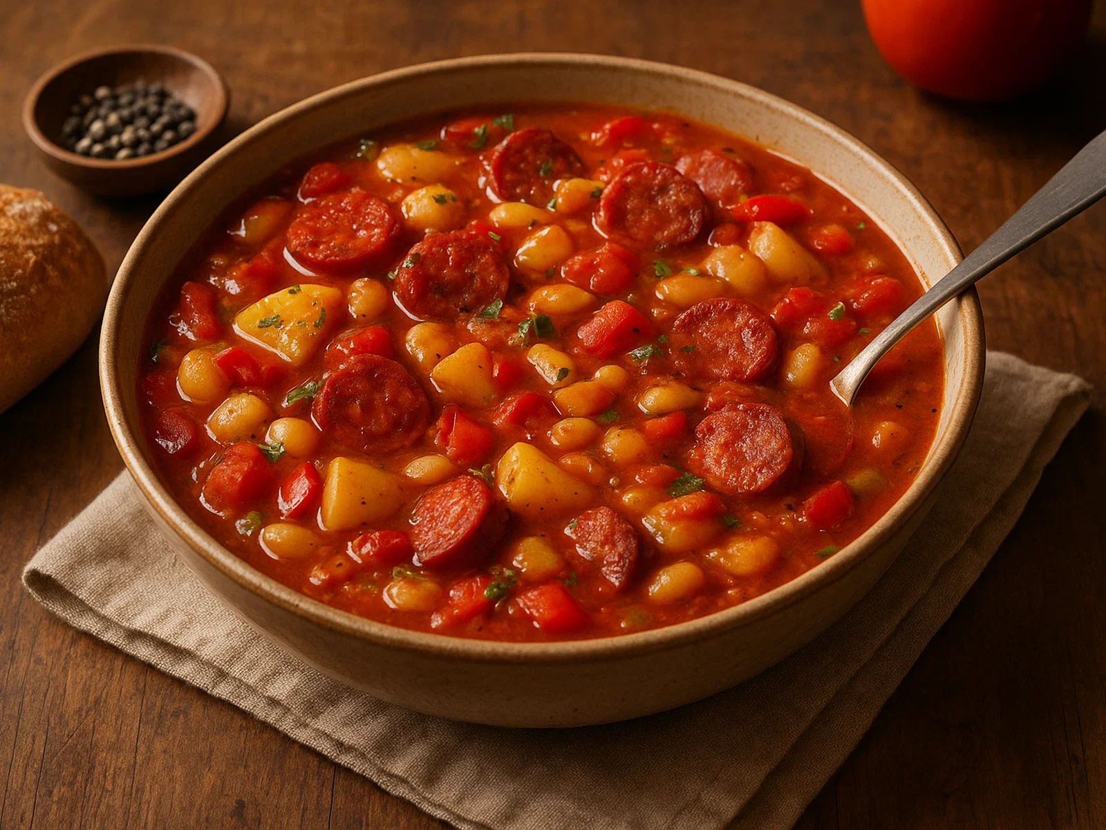 Würziger Chorizo-Eintopf mit Gemüse