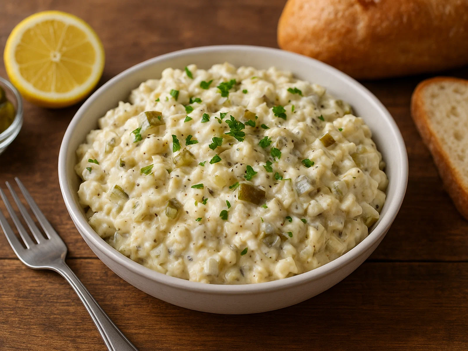 Treska s Majonézou (Slowakischer Fischsalat mit Kabeljau und Mayonnaise)