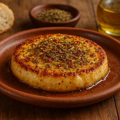 Provoleta – argentinischer Grillkäse mit Kräutern