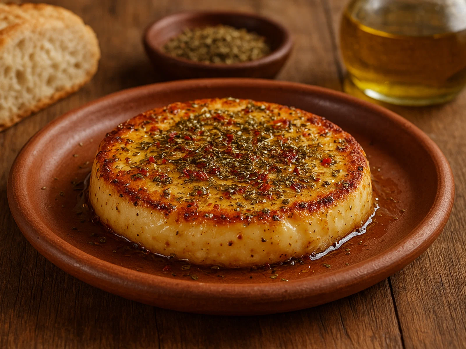 Provoleta – argentinischer Grillkäse mit Kräutern