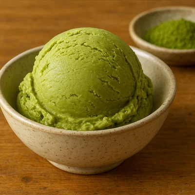 Matcha-Grüntee-Eiscreme