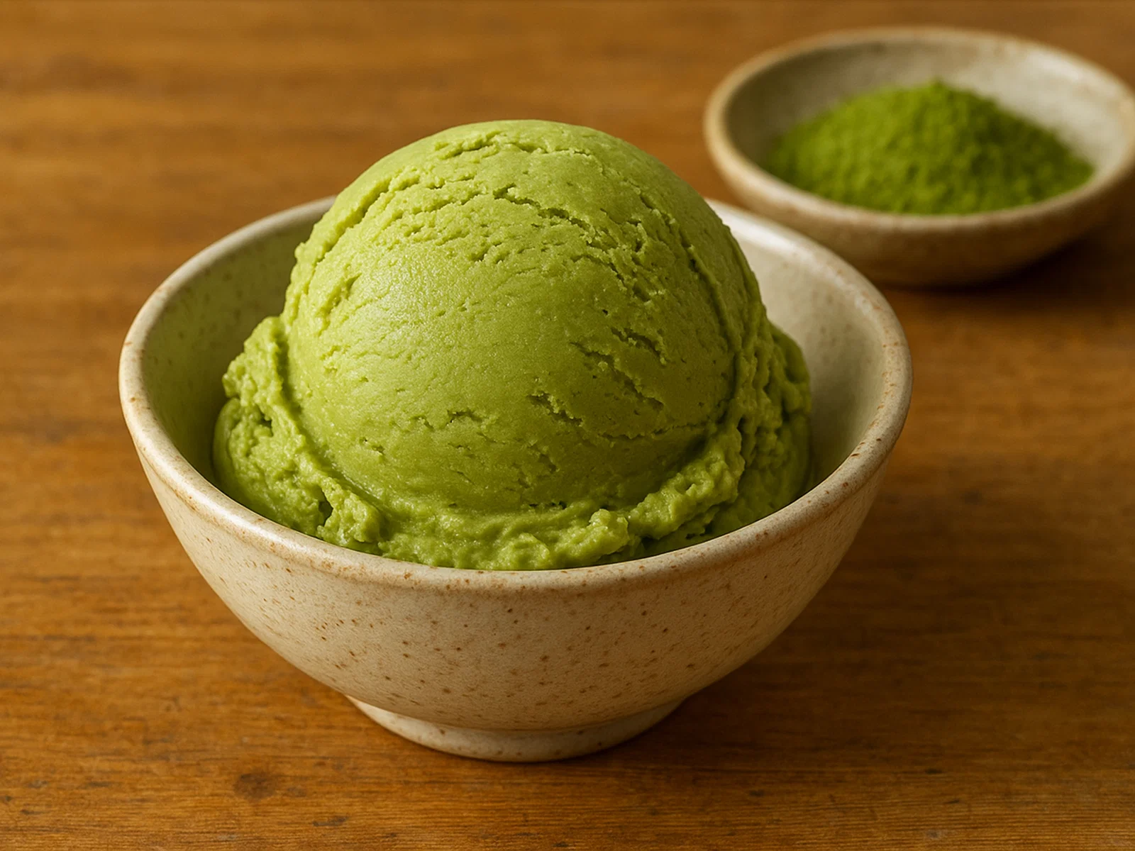 Matcha-Grüntee-Eiscreme