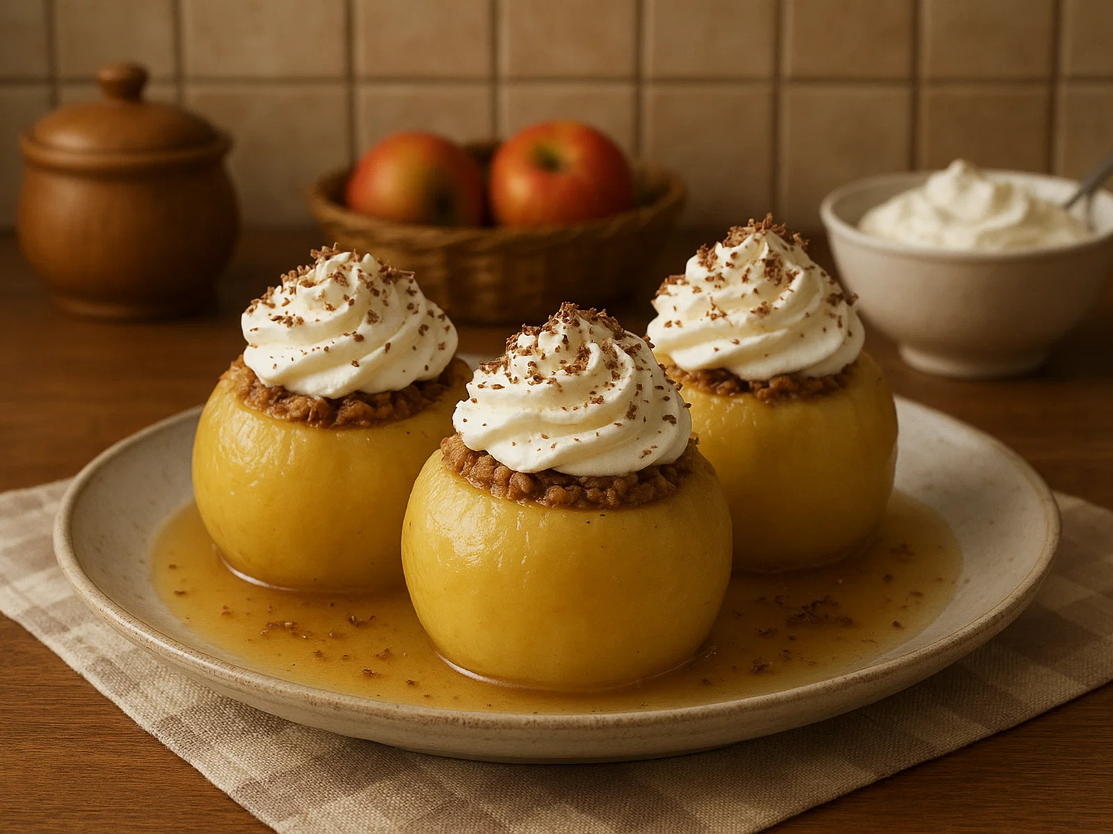 Bosnische Tufahije (Gefüllte Äpfel in Zuckersirup)
