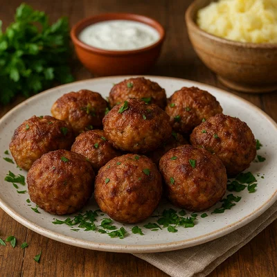 Rumänische Chiftele (würzige Fleischbällchen)