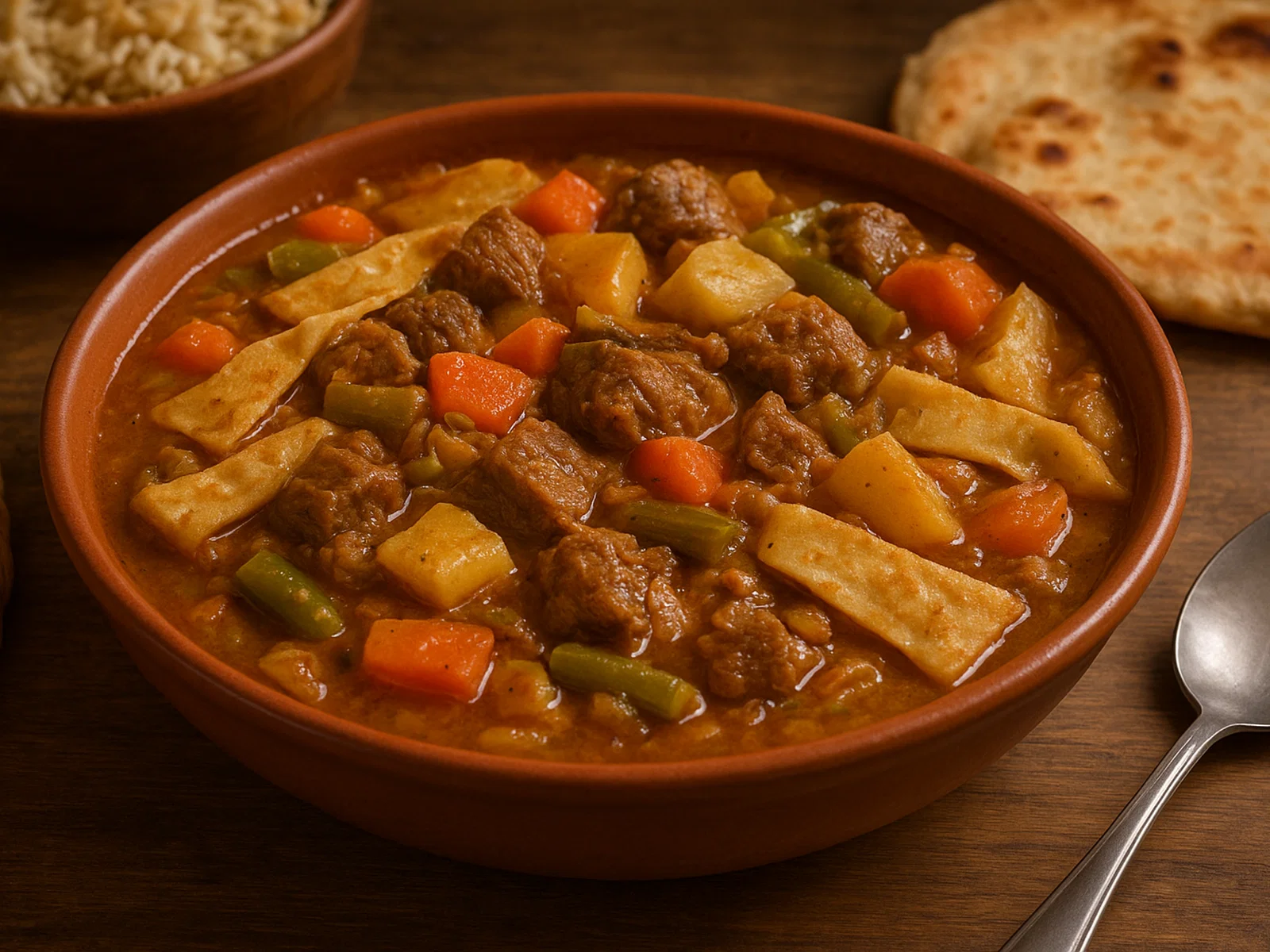Margoog – Herzhaftes arabisches Eintopfgericht mit Fleisch, Gemüse und Fladenstreifen