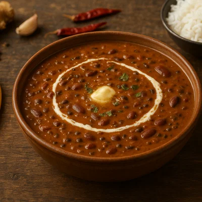 Cremiges Dal Makhani (Nordindisches Linsen-Kidneybohnen-Dal)