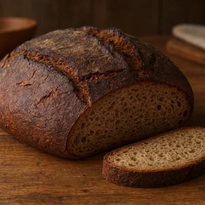 Knuspriges Roggenbrot mit Sauerteig
