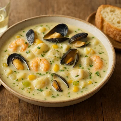 Cremiger Meeresfrüchte-Chowder