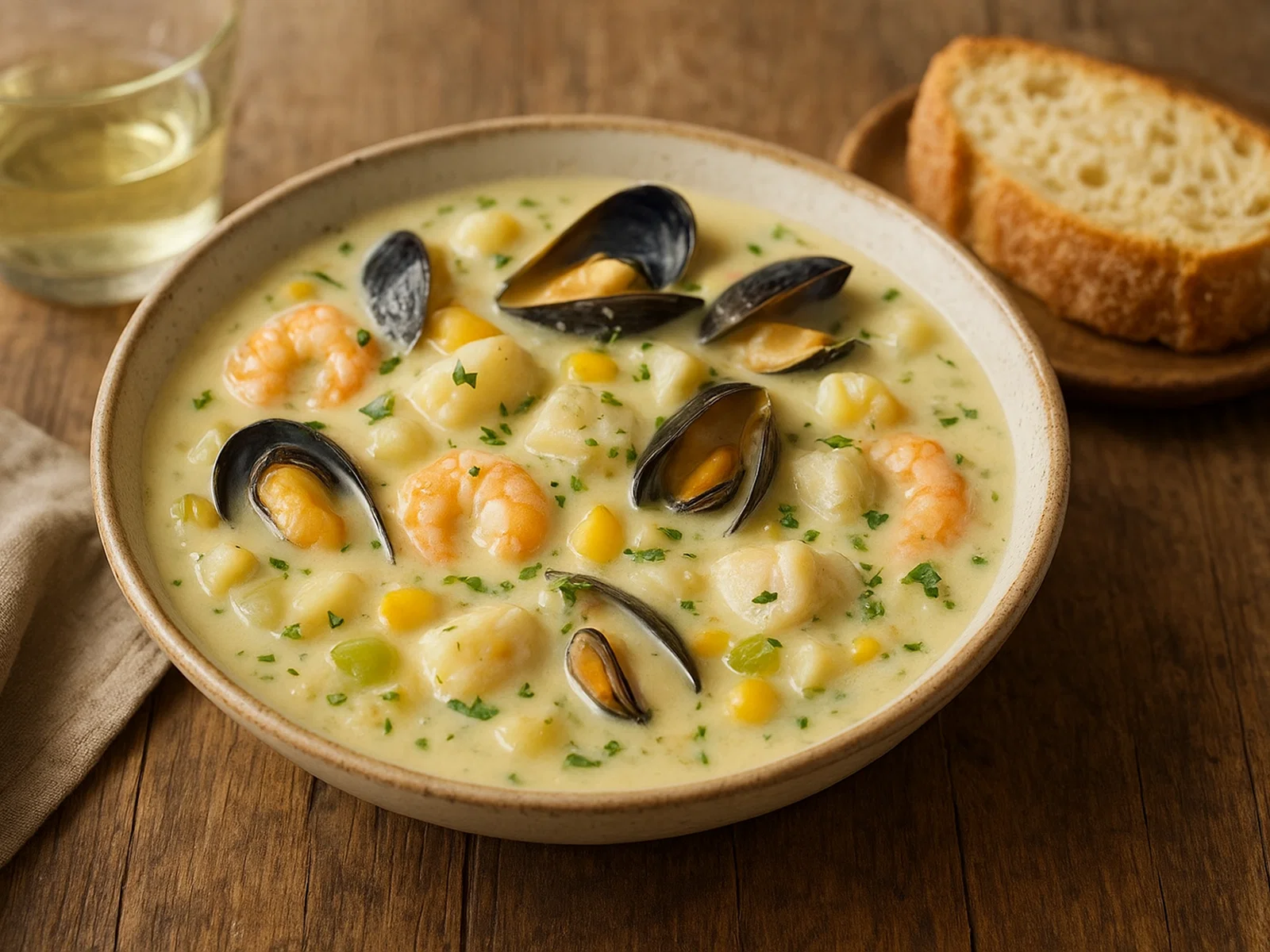 Cremiger Meeresfrüchte-Chowder