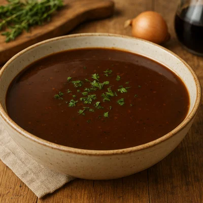 Klassische deutsche Bratensauce