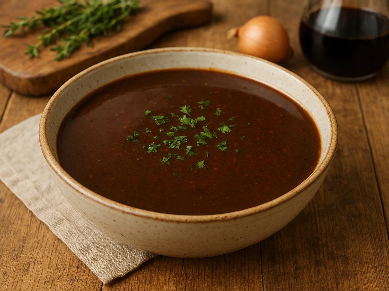 Klassische deutsche Bratensauce