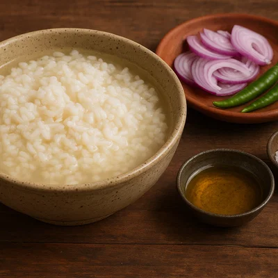 Panta Bhat (fermentierter Reis nach bengalischer Art)