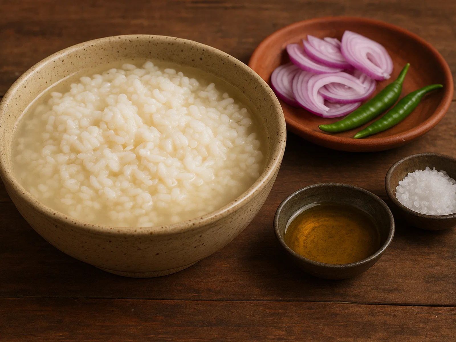 Panta Bhat (fermentierter Reis nach bengalischer Art)