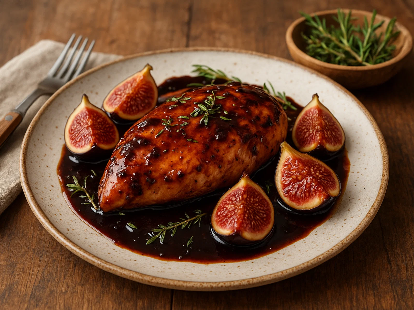 Feigen-Hähnchen mit Balsamico-Reduktion